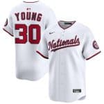 Washington Nationals #30 Jacob Young White 2025 Home Limited Stitched Jersey
