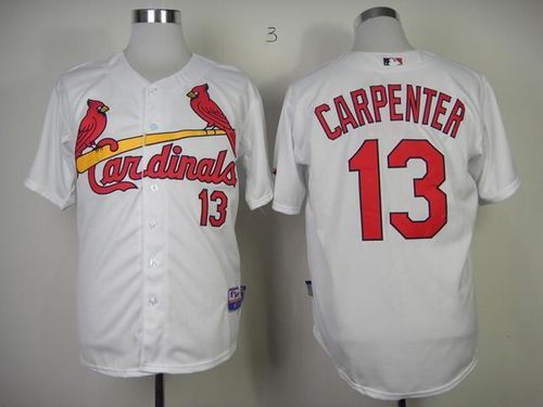 Cardinals #13 Matt Carpenter White Cool Base Stitched Jersey