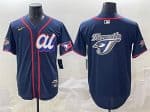 American League Toronto Blue Jays Team Big Logo Navy 2025 All-Star Edition Limited Stitched Jersey