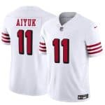 San Francisco 49ers #11 Brandon Aiyuk White 2021 F.U.S.E. Vapor Limited Stitched Jersey