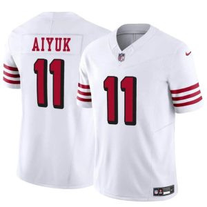 San Francisco 49ers #11 Brandon Aiyuk White 2021 F.U.S.E. Vapor Limited Stitched Jersey