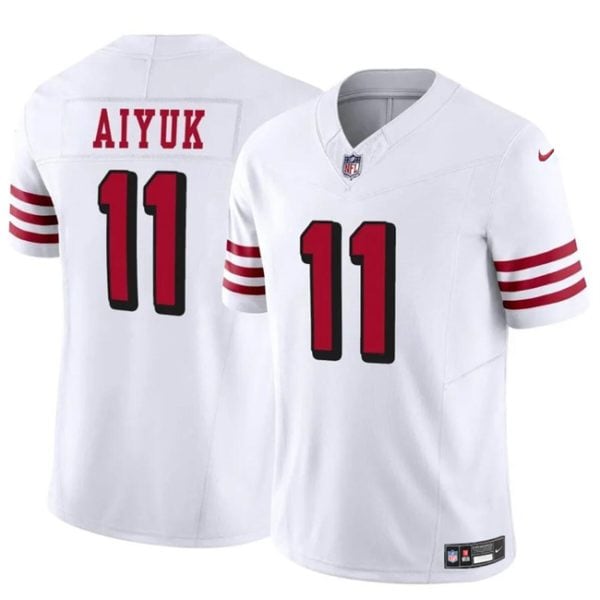 San Francisco 49ers #11 Brandon Aiyuk White 2021 F.U.S.E. Vapor Limited Stitched Jersey