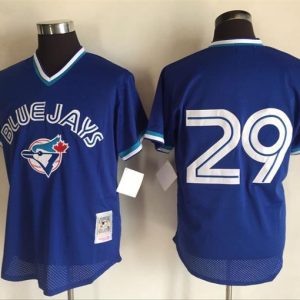 Toronto Blue Jays #29 Joe Carter Mitchell And Ness Royal Blue 1993 Throwback Stitched Jersey