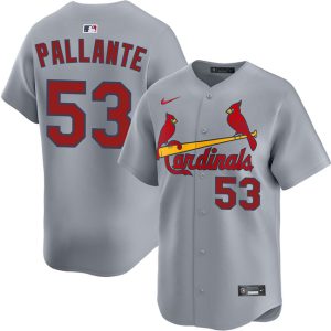 St. Louis Cardinals #53 Andre Pallante Gray 2024 Away Limited Stitched Jersey