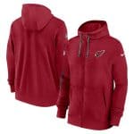 Arizona Cardinals Red 2024 Team Full-Zip Hoodie