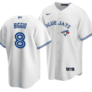 Toronto Blue Jays #8 Cavan Biggio White Cool Base Stitched Jersey