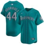 Seattle Mariners #44 Julio Rodr¨ªguez Aqua Alternate Limited Stitched Jersey