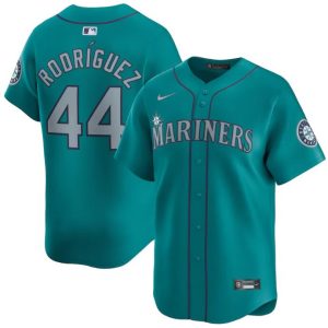 Seattle Mariners #44 Julio Rodr¨ªguez Aqua Alternate Limited Stitched Jersey