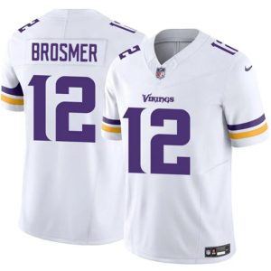 Minnesota Vikings #12 Max Brosmer White 2025 F.U.S.E. Vapor Untouchable Limited Football Stitched Jersey
