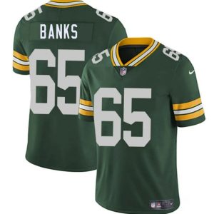 Green Bay Packers #65 Aaron Banks Green 2025 Vapor Untouchable Limited Stitched Jersey