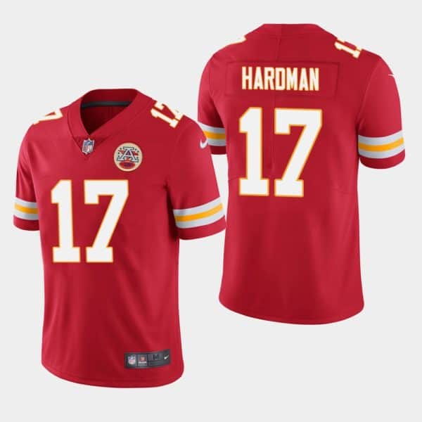 Kansas City Chiefs #17 Mecole Hardman Red Vapor Untouchable Limited Stitched Jersey