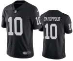 Las Vegas Raiders #10 Jimmy Garoppolo Black Vapor Untouchable Stitched Jersey