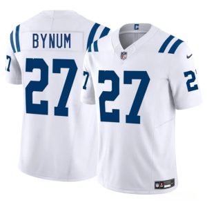 Indianapolis Colts #27 Cam Bynuml White 2025 F.U.S.E. Vapor Limited Stitched Jersey