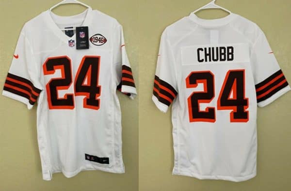 Cleveland Browns #24 Nick Chubb Stitched Jersey