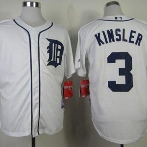 Tigers #3 Ian Kinsler White Cool Base Stitched Jersey