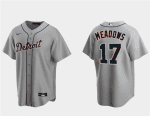 Detroit Tigers #17 Austin Meadows Gray Cool Base Stitched Jersey