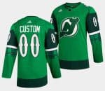 New Jersey Devils St Patricks Day Custom Name Number Size Stitched Jersey