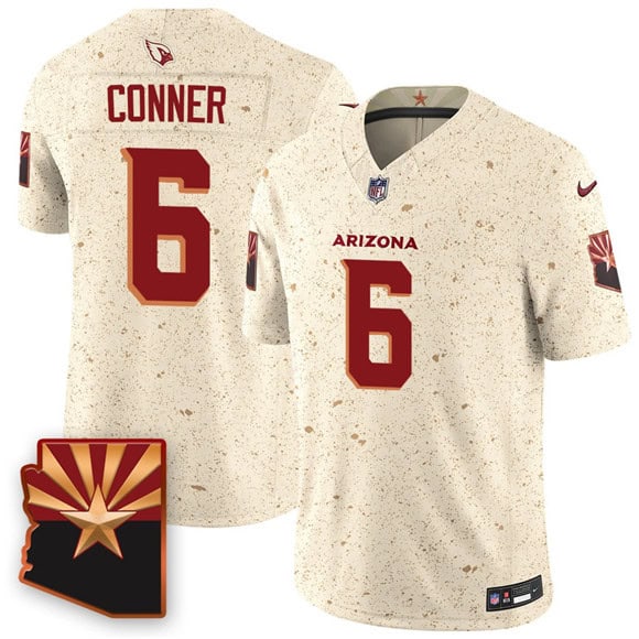Arizona Cardinals #6 James Conner 2025 F.U.S.E. ¡°Rivalries¡± Vapor Untouchable Limited Football Stitched Jersey
