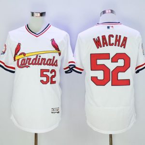 Cardinals #52 Michael Wacha White Flexbase Authentic Collection Cooperstown Stitched Jersey