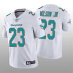 Miami Dolphins #23 Jeff Wilson Jr 2022 White Vapor Untouchable Limited Stitched Jersey