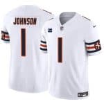 Chicago Bears #1 Jaylon Johnson White 2024 F.U.S.E. With 1-Star C Patch Vapor Untouchable Limited Stitched Jersey