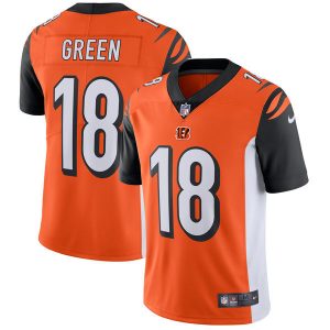 Cincinnati Bengals #18 A.J. Green Nike Orange Vapor Untouchable Limited Stitched Jersey