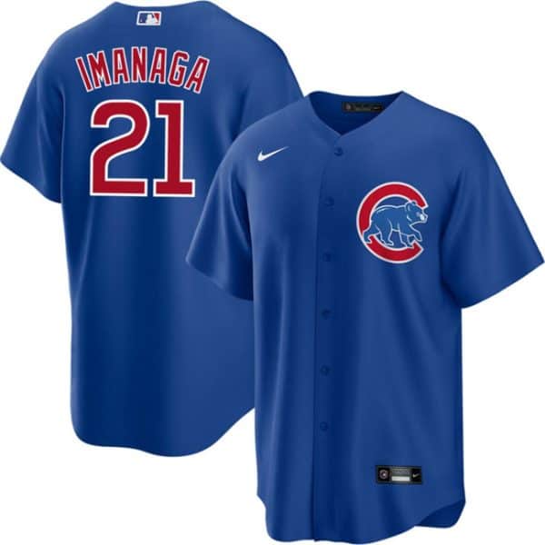 Chicago Cubs #21 Sh¨ta Imanaga Blue Cool Base Stitched Jersey