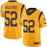 Rams #52 Alec Ogletree Gold Stitched Limited Rush Nike Jersey