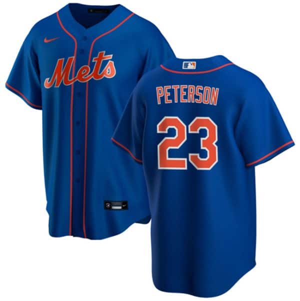 New York Mets ##23 David Peterson Royal Cool Base Stitched Jersey