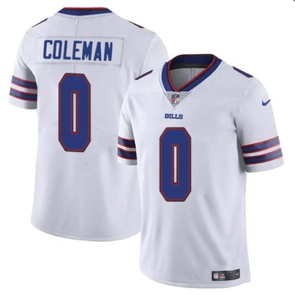 Buffalo Bills #0 Keon Coleman White 2024 Draft Vapor Untouchable Limited Stitched Jersey