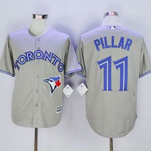 Blue Jays #11 Kevin Pillar Grey New Cool Base Stitched Jersey