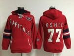 Washington Capitals #77 T.J Oshie Red Old Time Heidi Hoodie NHL Hoodie
