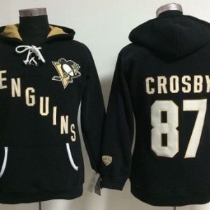 Pittsburgh Penguins #87 Sidney Crosby Black Old Time Heidi NHL Hoodie