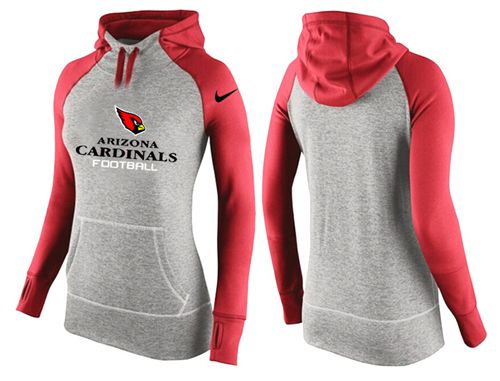 Nike Arizona Cardinals Performance Hoodie Grey Red_2