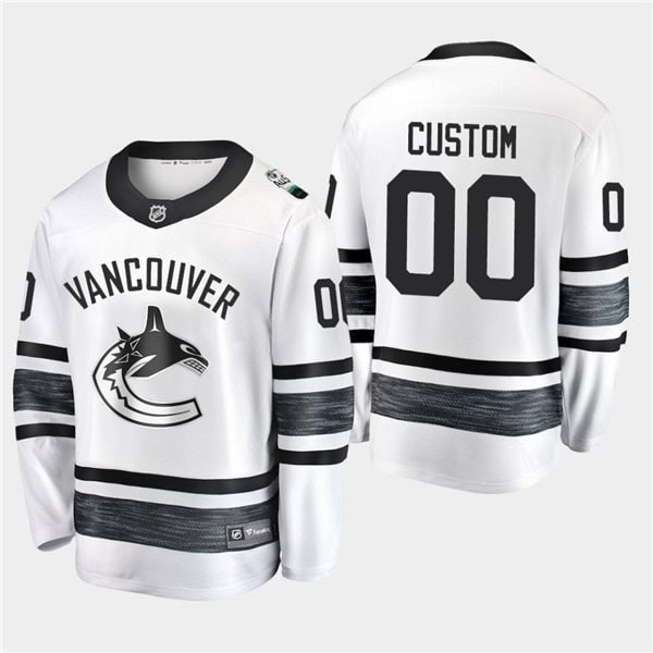 Adidas Vancouver Canucks Custom 2019 NHL All Star White Stitched Jersey