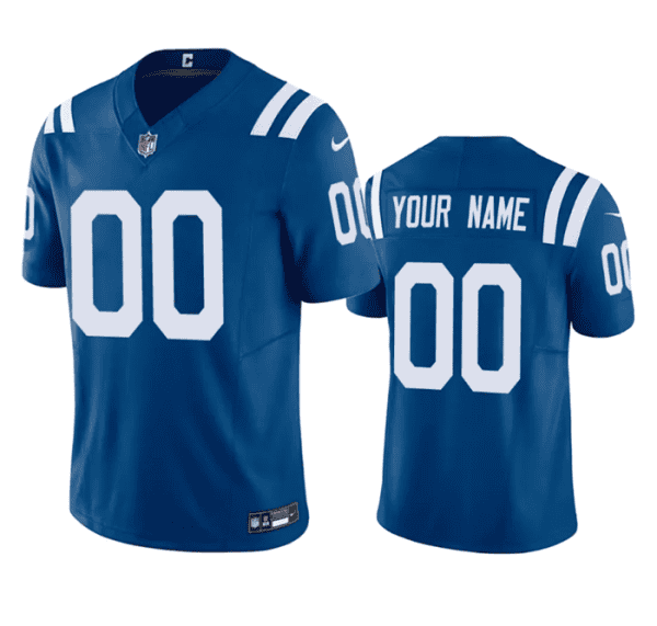 Indianapolis Colts Custom Blue 2023 F.U.S.E Vapor Untouchable Stitched Jersey