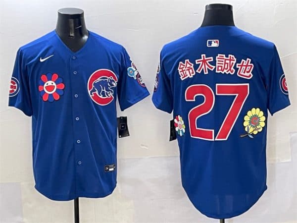 Chicago Cubs #27 âľÕÒ² Royal 2025 Tokyo Series Limited Stitched Jersey