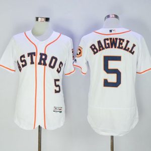 Astros #5 Jeff Bagwell White Flexbase Authentic Collection Stitched Jersey
