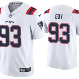 New England Patriots #93 Lawrence Guy 2020 White Vapor Untouchable Limited Stitched Jersey