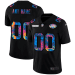 New York Jets Customized 2020 Black Crucial Catch Limited Stitched NFL Jersey