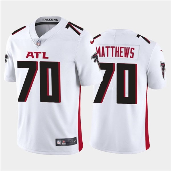 Atlanta Falcons #70 Jake Matthews 2020 White Vapor Untouchable Limited Stitched Jersey
