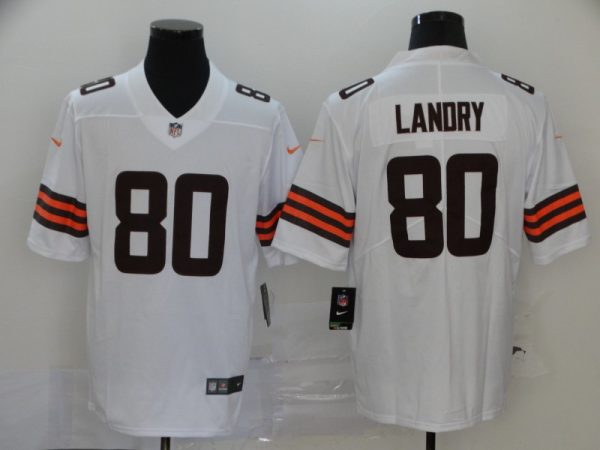 Cleveland Browns #80 Jarvis Landry New White Vapor Untouchable Limited Stitched Jersey