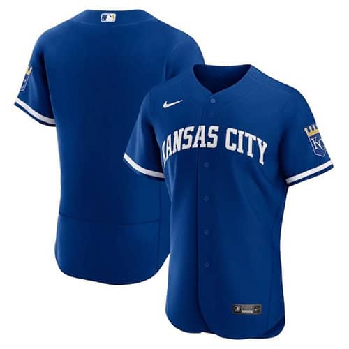 Kansas City Royals Blank Blue Flex Base Stitched Jersey