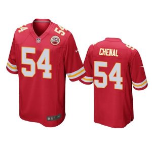 Kansas City Chiefs #54 Leo Chenal Red Stitched Football Jersey