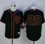 Giants #29 Jeff Samardzija Black Cool Base Stitched Jersey