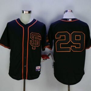 Giants #29 Jeff Samardzija Black Cool Base Stitched Jersey