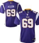 Minnesota Vikings Custom Purple Stitched Football Jersey