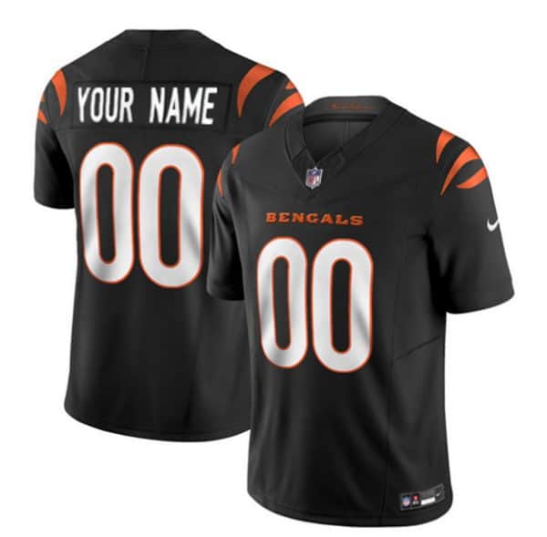 Cincinnati Bengals Custom 2023 F.U.S.E. Black Vapor Untouchable Limited Stitched Jersey