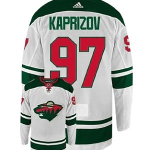 Minnesota Wild #97 Kirill Kaprizov White Stitched Jersey