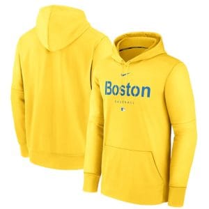 Boston Red Sox Gold City Connect Pregame Performance Pullover Hoodie